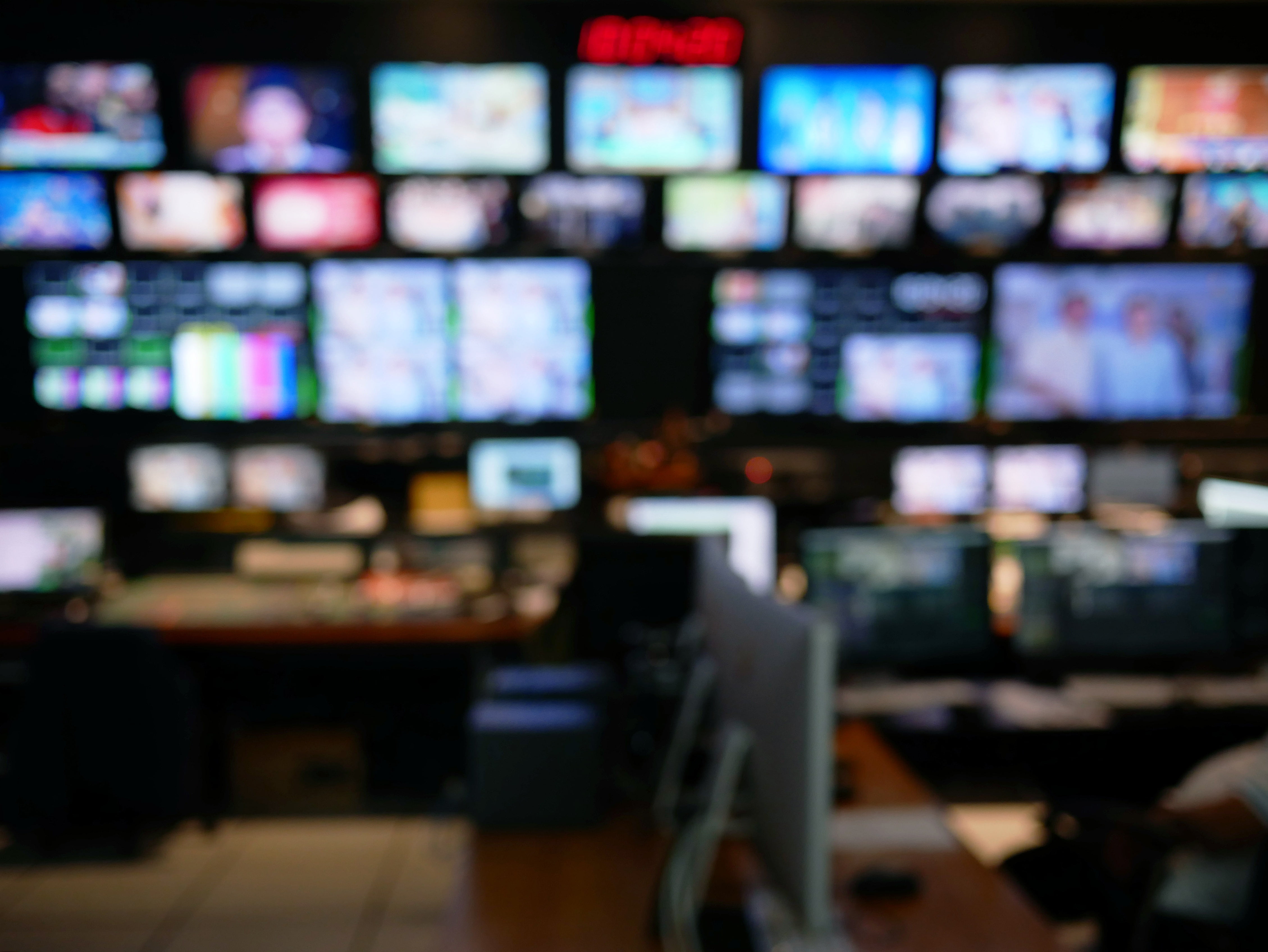 Abstract,Blurred,Of,Studio,At,Tv,Station.